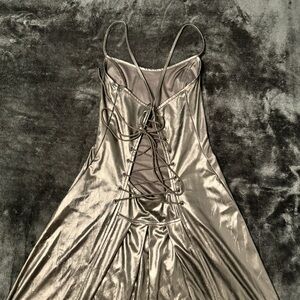 Vintage 90s Lip Service Goth Vinyl Gown